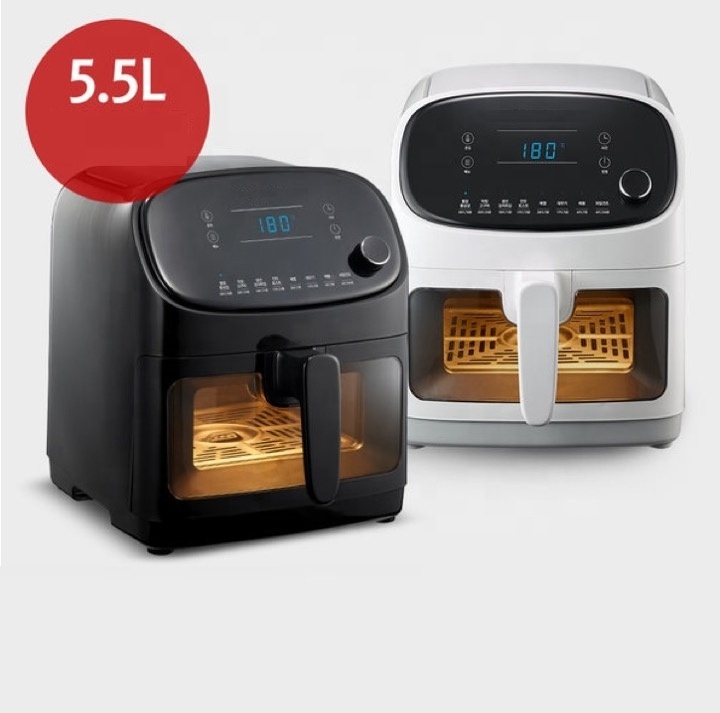 5L halogen digital air fryer with glass window 1800W