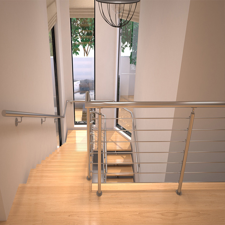 Popular Customized Stainless Steel Standoff Railing and Balustrade Handrail for Balcony and Stairs for Indoor and outdoor