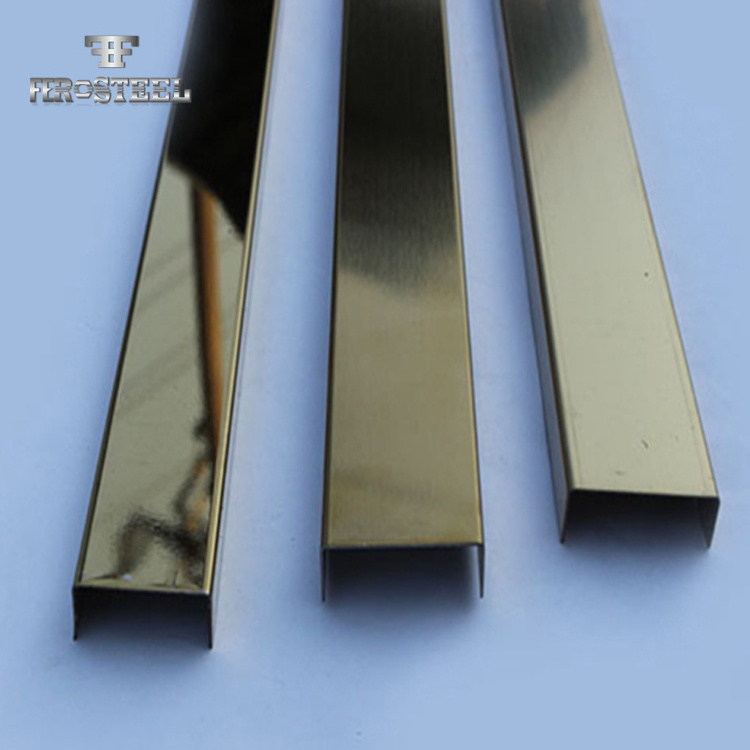 304 316 color stainless steel u channel