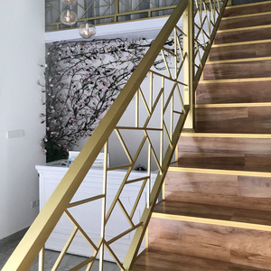 Modern stainless steel glass railing for stairs/ stainless steel stair handrail manufacturer