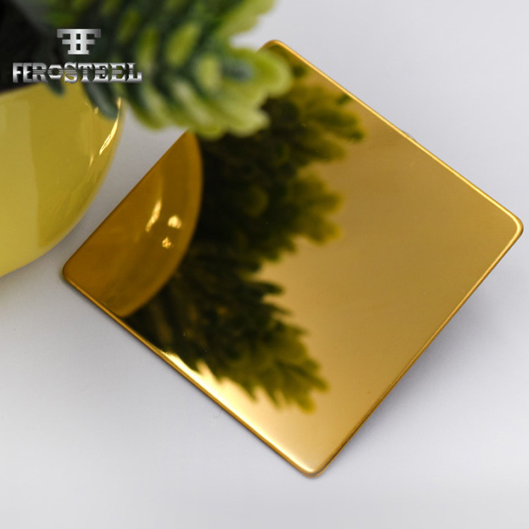 titanium gold coated 201 304 316 stainless steel 8k mirror panels/plates