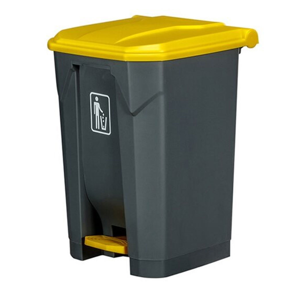 Factory Supply Plastic Foot Pedal Trash Can Segregated Double Basket Recyclable Garbage Can Bins