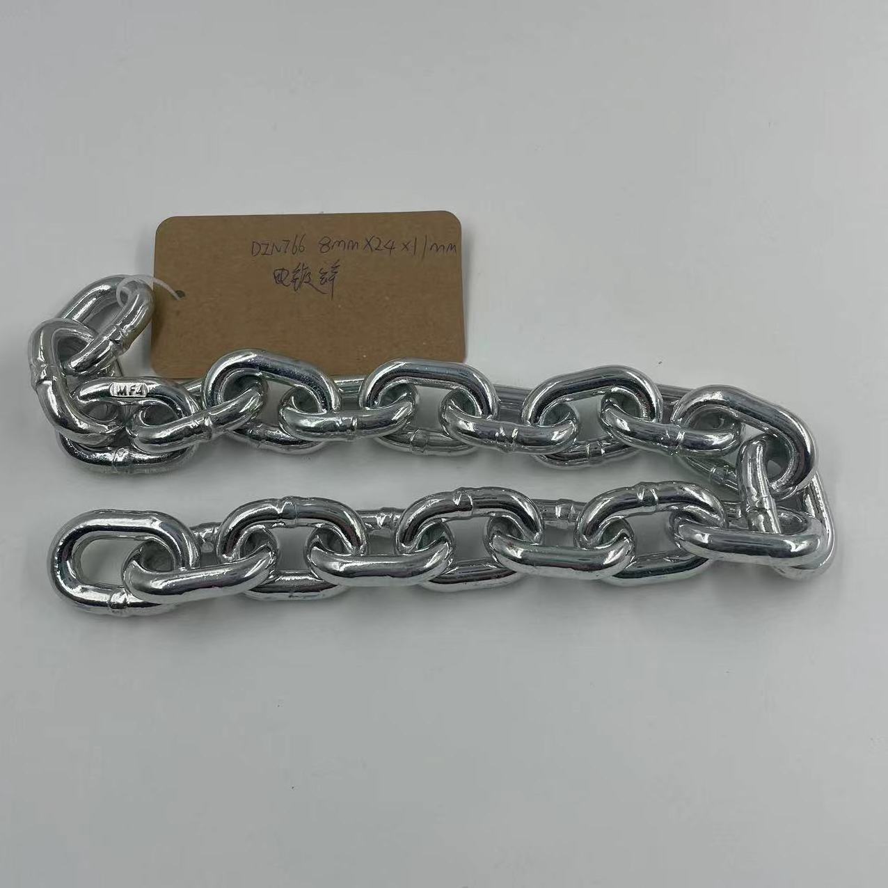 Zinc plated DIN766 calibrated chain for swing chain