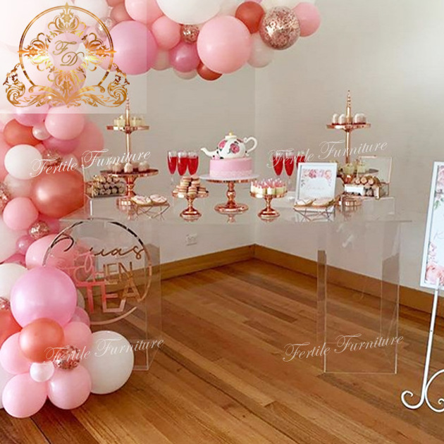 Modern wedding event furniture clear acrylic party ghost table