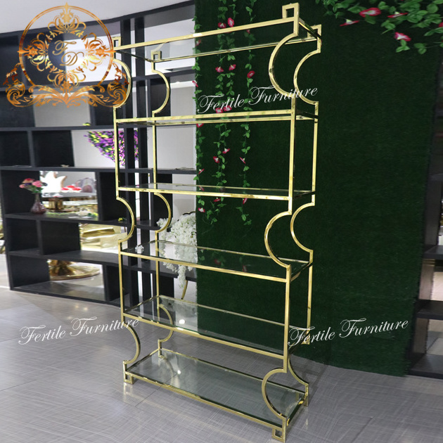 Commercial Design Glass Top Stainless Steel Wine Display Cabinet