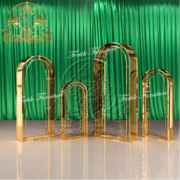 Wedding Arch Metal Backdrop Stand Set Nordic Party Decor