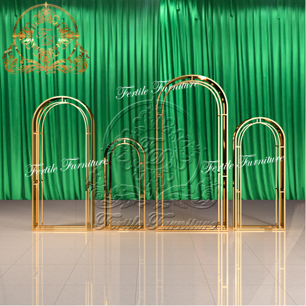 Wedding Arch Metal Backdrop Stand Set Nordic Party Decor