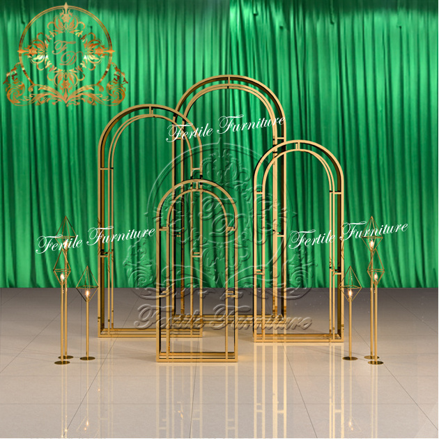 Wedding Arch Metal Backdrop Stand Set Nordic Party Decor