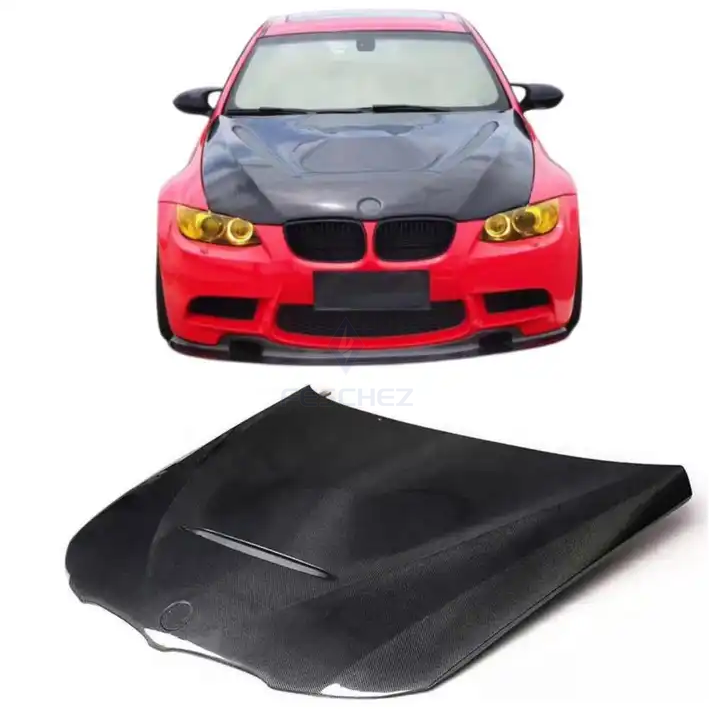 CARBON FIBER FRONT ENGINE HOOD GTS STYLE FOR BMW E90 HOOD FOR BMW 3 SERIES E90 2009-2012 CAR EXTERIOR DECORATION