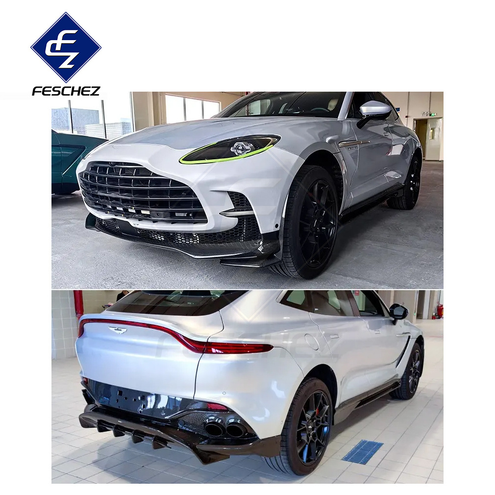 Hot Sell Dry Carbon Fiber Body Kit For Aston Martin Dbx 707 Bumper Front Lip Grille Rear Diffuser Spoiler Side Skirt