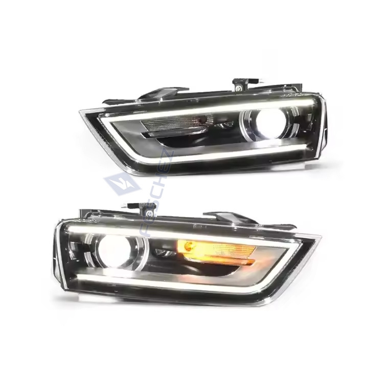 HIGH QUALITY HEAD LAMP FOR AUDI Q3 2013-2016 DRL TURN SIGNAL HIGH BEAM LOW BEAM ANGEL EYE HEADLIGHT