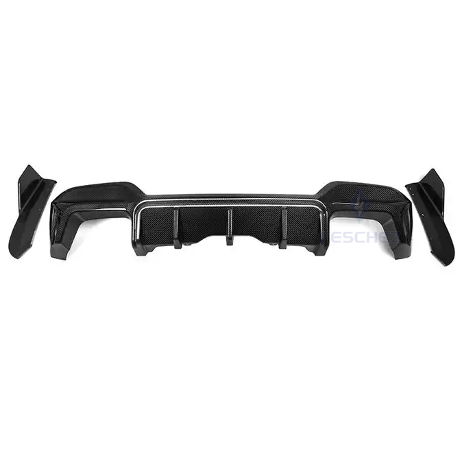 SQ STYLE DRY CARBON FIBER REAR BUMPER DIFFUSER FRONT LIP SPLITTER FOR BMW F97 X3M LCI 2022-UP X3M F97