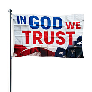 Custom 3x5ft Jesus In God we trust  Flag 2024 Yard Sign Christian God Bless America Flag