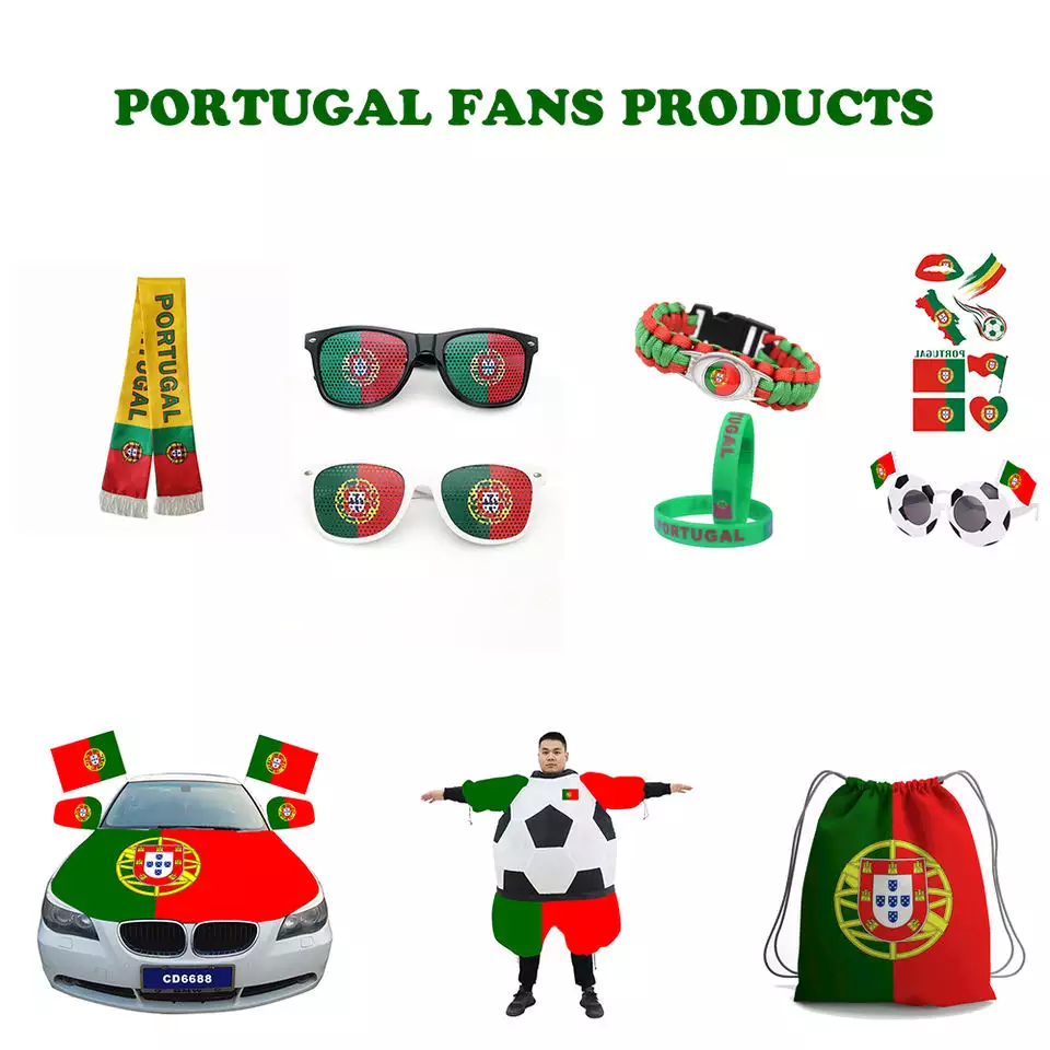 World  Soccer Game Fans Cheering 32 Country Ready To Ship Portugal flag banners