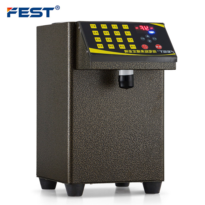 FEST 8L Fructose Dispenser Machine Juice Bubble Tea Milk dispensing automatic syrup sugar automatic coffee dispenser for milk tea