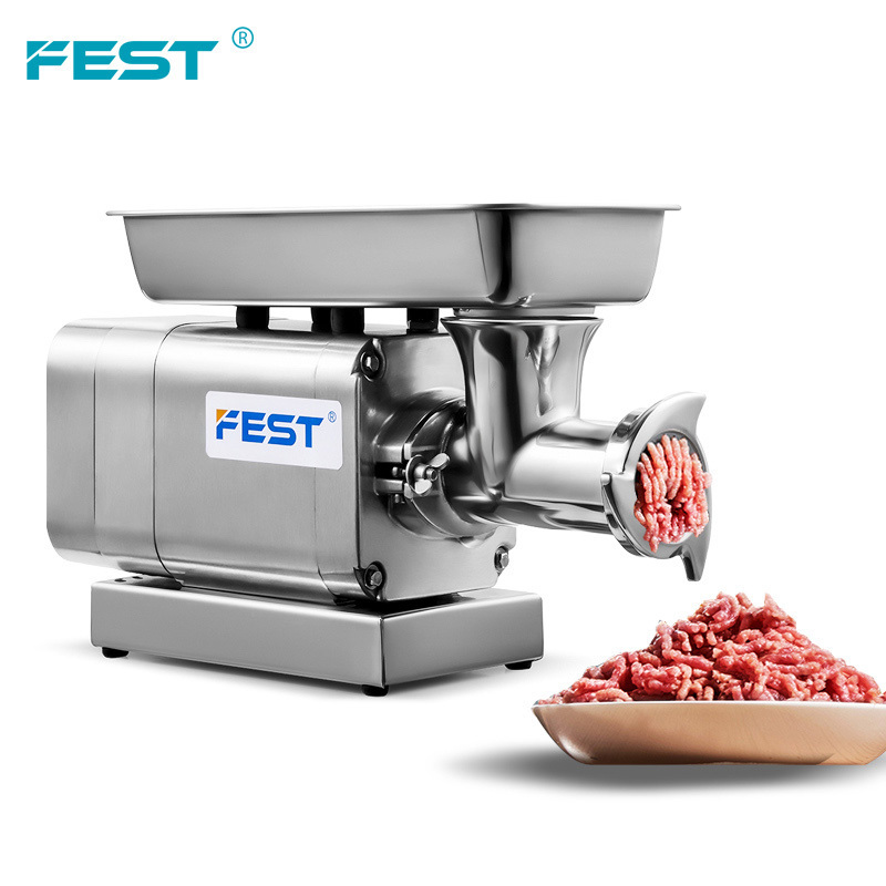 Commercial Frozen Meat Cutter 1100W 1.5HP Electric Commercial Meat Grinders 300kg/hour Stand Mixer Food Grinder #12 Beef Mincer