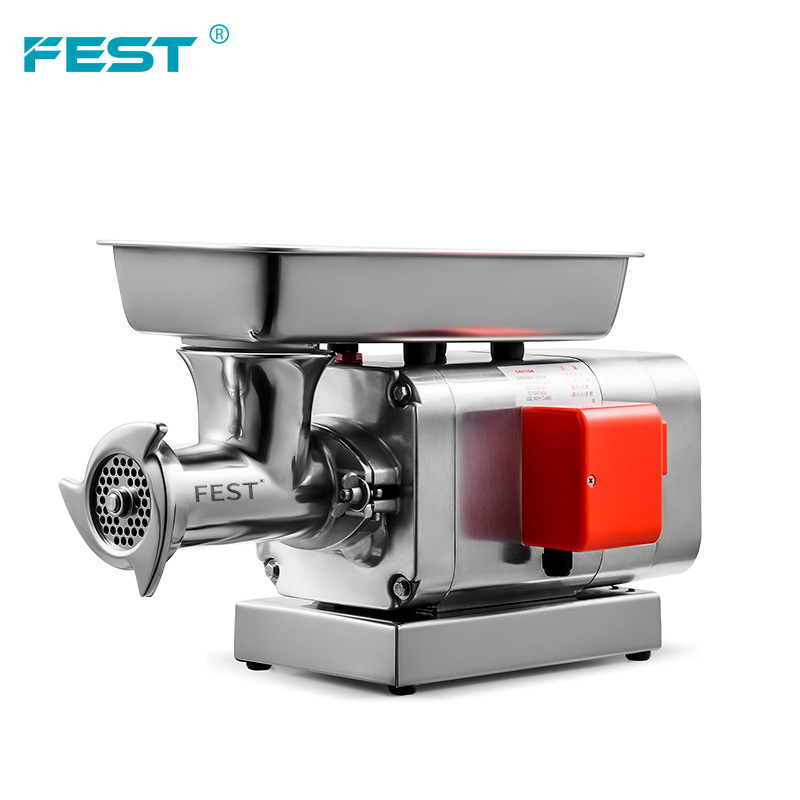 Commercial Frozen Meat Cutter 1100W 1.5HP Electric Commercial Meat Grinders 300kg/hour Stand Mixer Food Grinder #12 Beef Mincer