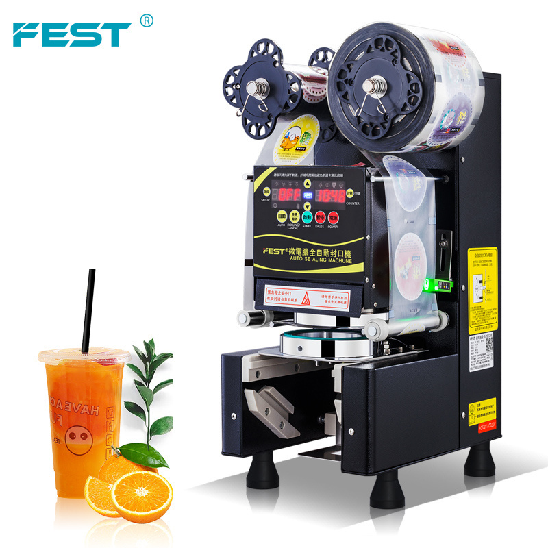 FEST Good Quality Cup Sealing Machine Automatic Water Sealer For Bubble Tea Equipment