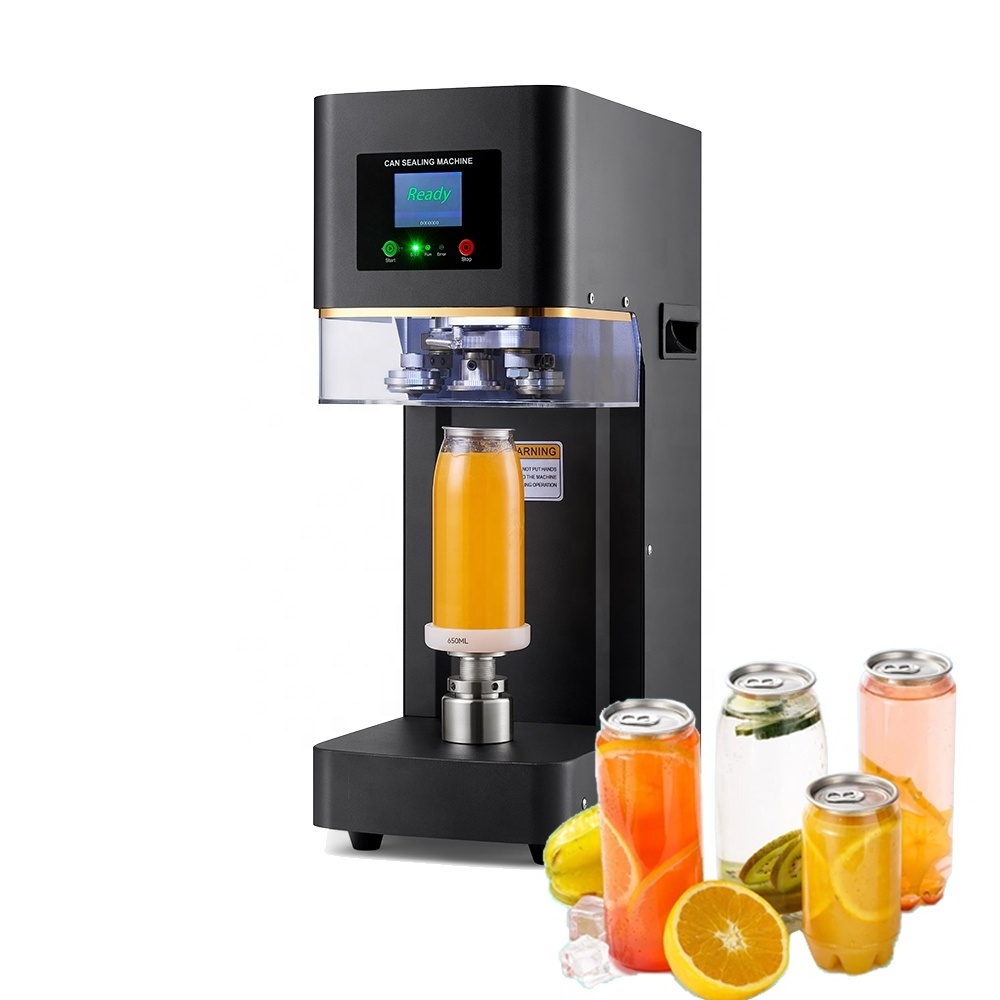 FEST Commercial Beverage Juice Beer Soda Coffee Bubble Tea Shop Plastic PET Bottle Aluminum Can Sealing Drink Sealer Machine