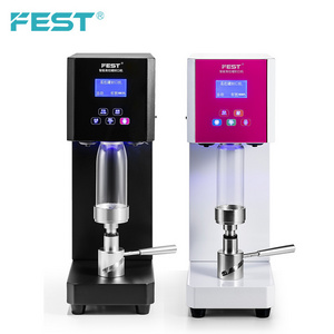 FEST Handheld Small Boba Can Sealer Lid Machine 500ml 650ml Bottle Sealing Manual Aluminium Can Juice Pet Bottles Seal Machine