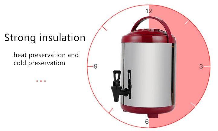 Bubble Tea Container 8l 10l 12l drum insulated barrel commercial milk dispenser milk dispenser automatic