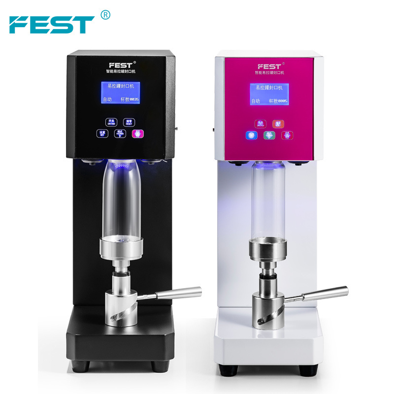 FEST CE Handheld Bottle Sealer Canner Manual Aluminum Sealing Machine for Soda/Beer/Boba/Juice/Milk/Coffee