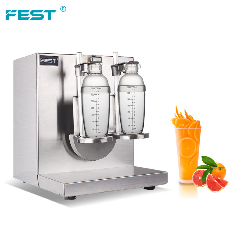 FEST electric smoothie shaker double bottles 500ml/700ml stainless steel shaker automatic cocktail machine