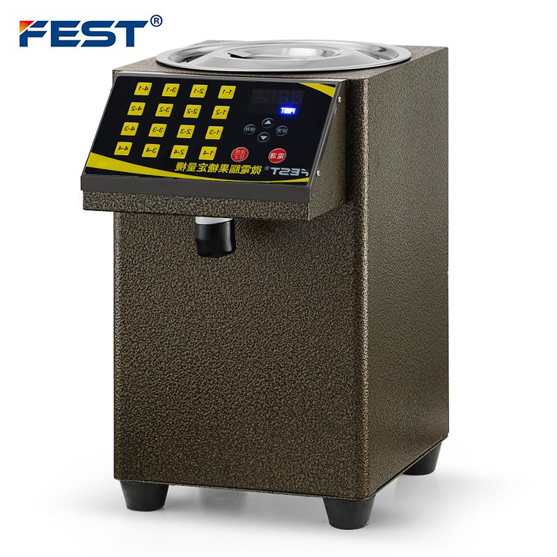 FEST 8L Fructose Dispenser Machine Juice Bubble Tea Milk dispensing automatic syrup sugar automatic coffee dispenser for milk tea