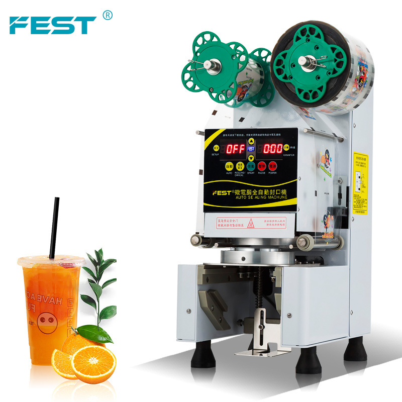 FEST Good Quality Cup Sealing Machine Automatic Water Sealer For Bubble Tea Equipment