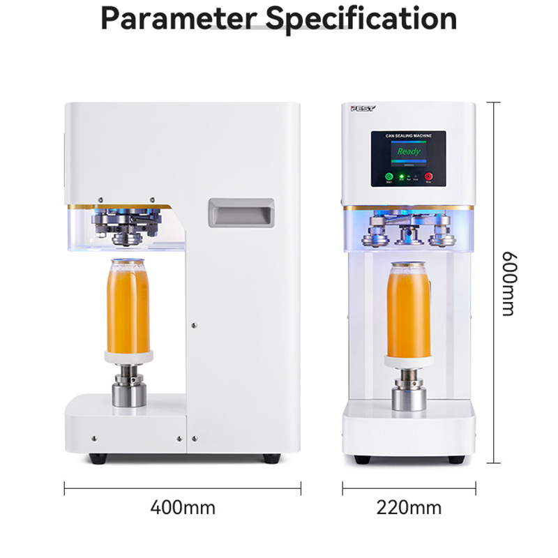 FEST Full Automatic Sealer Sealing Can Seamer Drinks Unusual Clear Drinking Bottles Sealer Machine