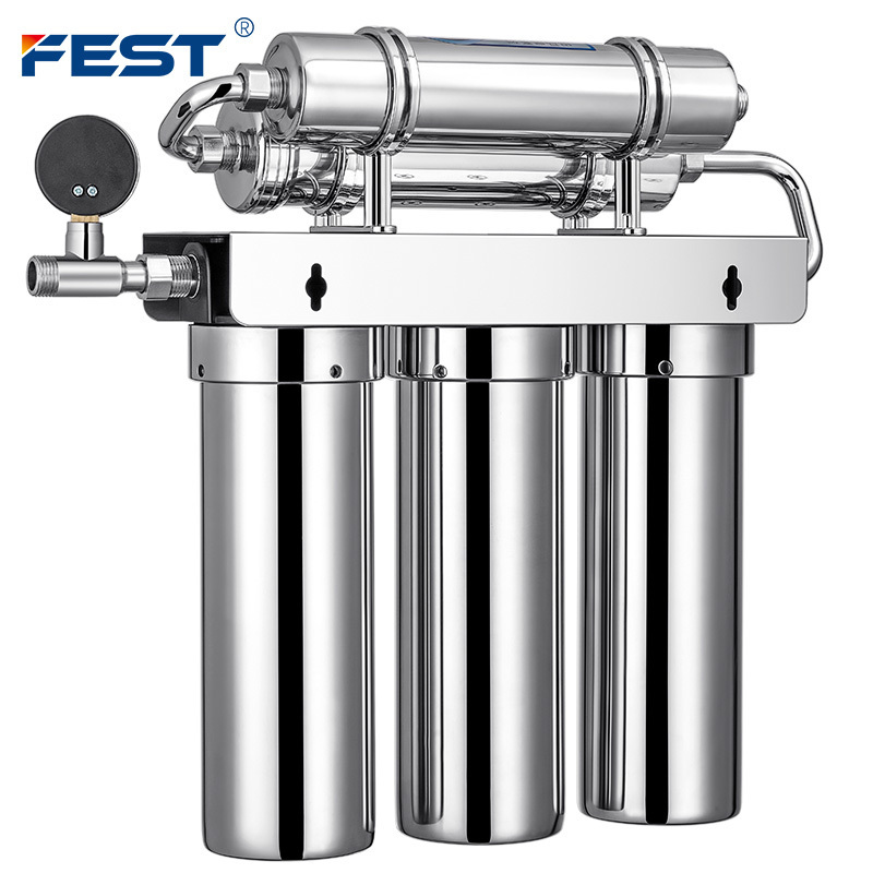 Bubble Tea Stainless Steel Kitchen UF Membrane Water Purifier Water Filter Ultra Filtration Water System