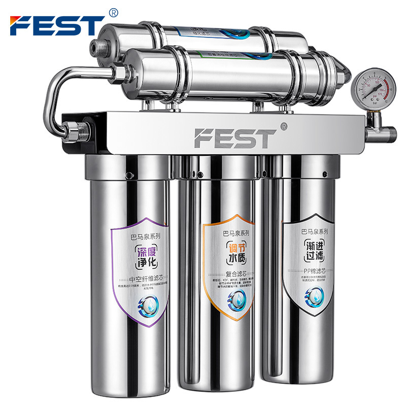 Bubble Tea Stainless Steel Kitchen UF Membrane Water Purifier Water Filter Ultra Filtration Water System