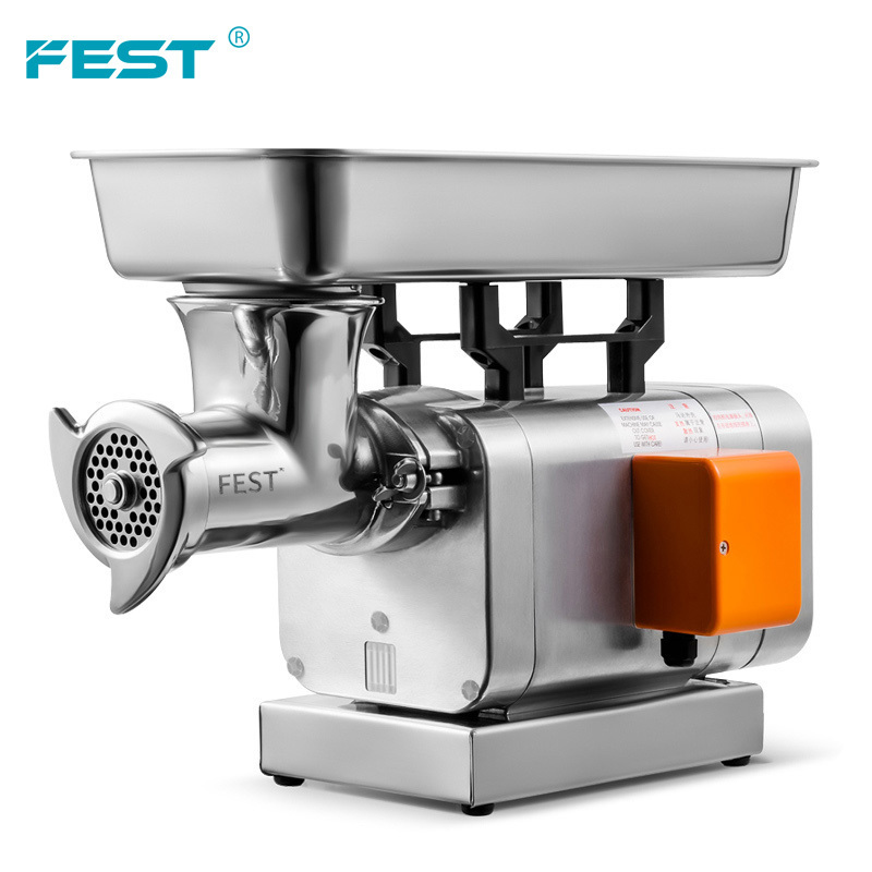 Commercial Industrial Fresh and Frozen Meat Grinder 750W 1HP Electric Crusher Machine Processing 300kg/h Manual Vegetable Mincer