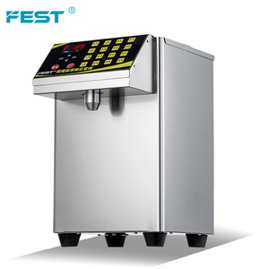 FEST Commercial Sugar Syrup Dispenser Automatic Bubble Tea Liquid Fructose Dispenser Small Fructose Dispenser 16 Keys