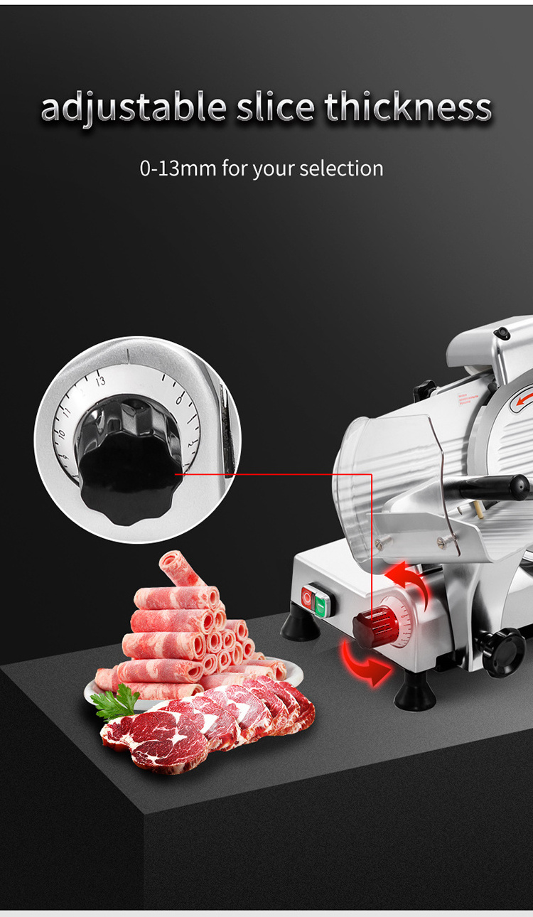 FEST Frozen Meet Mini Meat Cutting Machine 220es-8 meat cutter slicer Home/Commercial chicken bacon slicer kitchen meat slicer