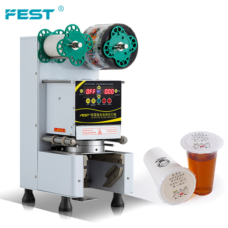 FEST Good Quality Cup Sealing Machine Automatic Water Sealer For Bubble Tea Equipment