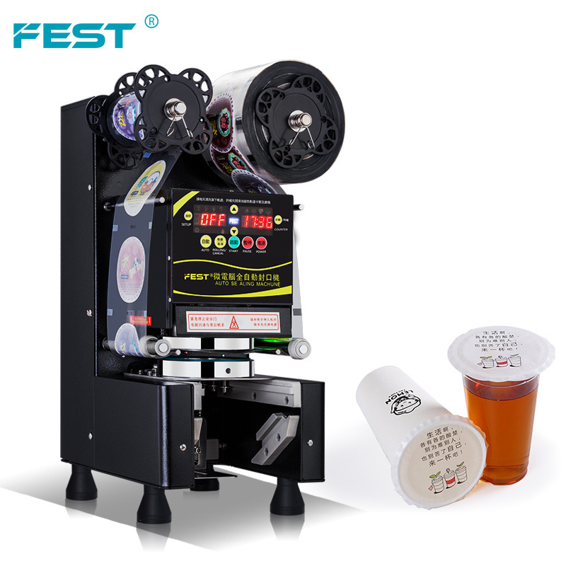 FEST Good Quality Cup Sealing Machine Automatic Water Sealer For Bubble Tea Equipment