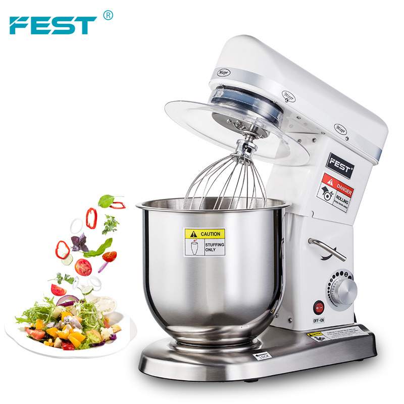 FEST home appliances Food Mixer Tilt-Head Dough Cake Mixer Sipral Rotary Stand Mixer 5L