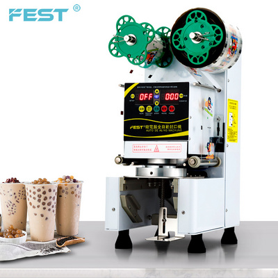 Selladora De Vasos Plastic Cup Sealer Machine For Drinks Coffee Hot Drinks Seal Cup Sealer Milk Tea Sealing Machine