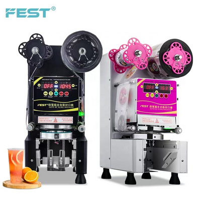 Automatic Sealer Cups Commercial Bubble Tea Sealer Machine Customized Cup Sealing Machine