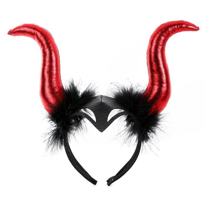 Halloween Bull OX  Maleficent Horn  Witch Party Hair Headband Hoop Devil Horns Headband  Fancy Dress Cosplay