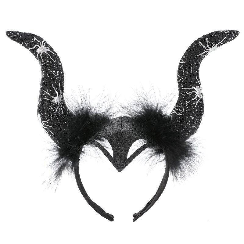 Halloween Bull OX  Maleficent Horn  Witch Party Hair Headband Hoop Devil Horns Headband  Fancy Dress Cosplay