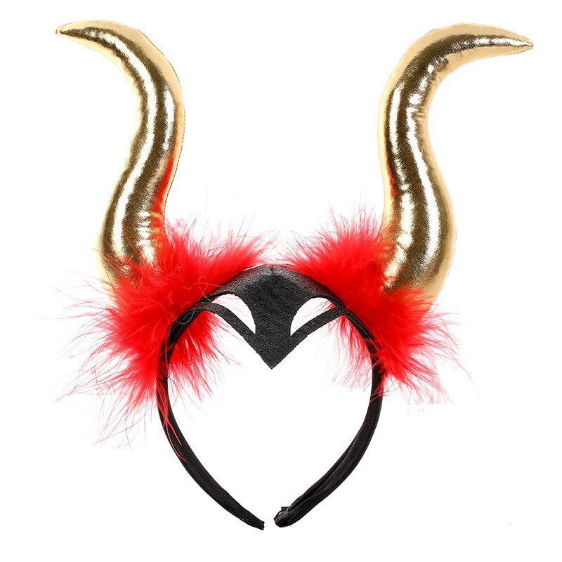 Halloween Bull OX  Maleficent Horn  Witch Party Hair Headband Hoop Devil Horns Headband  Fancy Dress Cosplay