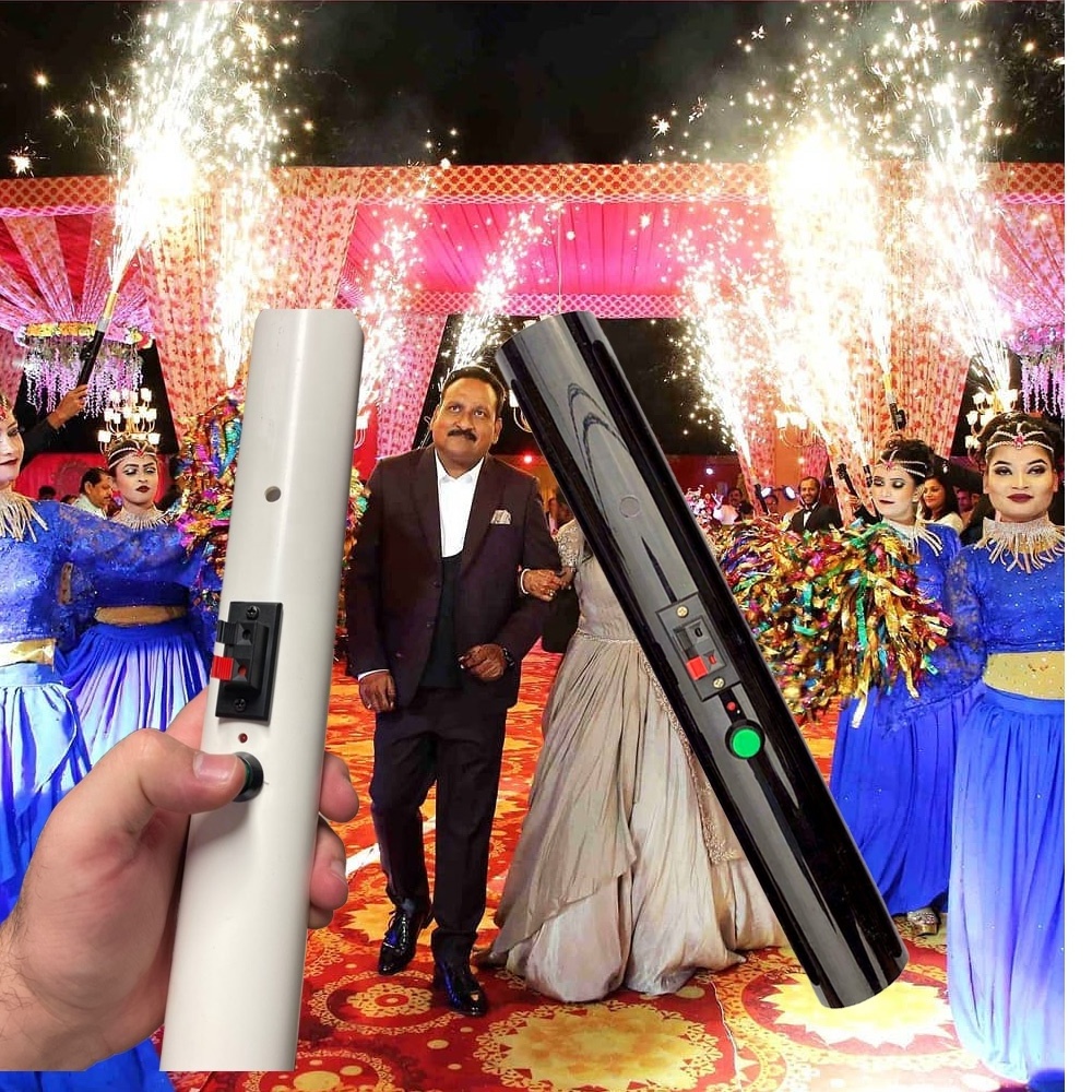 Bride Marriage Couple Entry Dj Dance Wedding Supplies Decoration Centerpieces Arch Decorate Hand Fireworks Cold Pyro Shooter