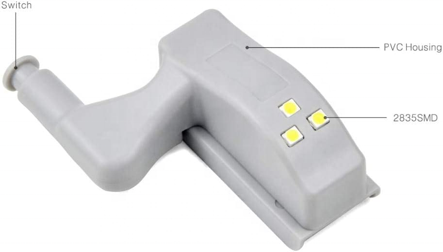 Hot selling Universal Inner Hinge Closet Wardrobe Sensor Home Night LED Kitchen Cabinet Light