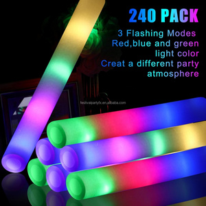 Cheer Luminous Tube Rgb Dj Night Club Concert Glow Sticks Bulk Neon Party Supplies Luminous Led Light Foam Stick