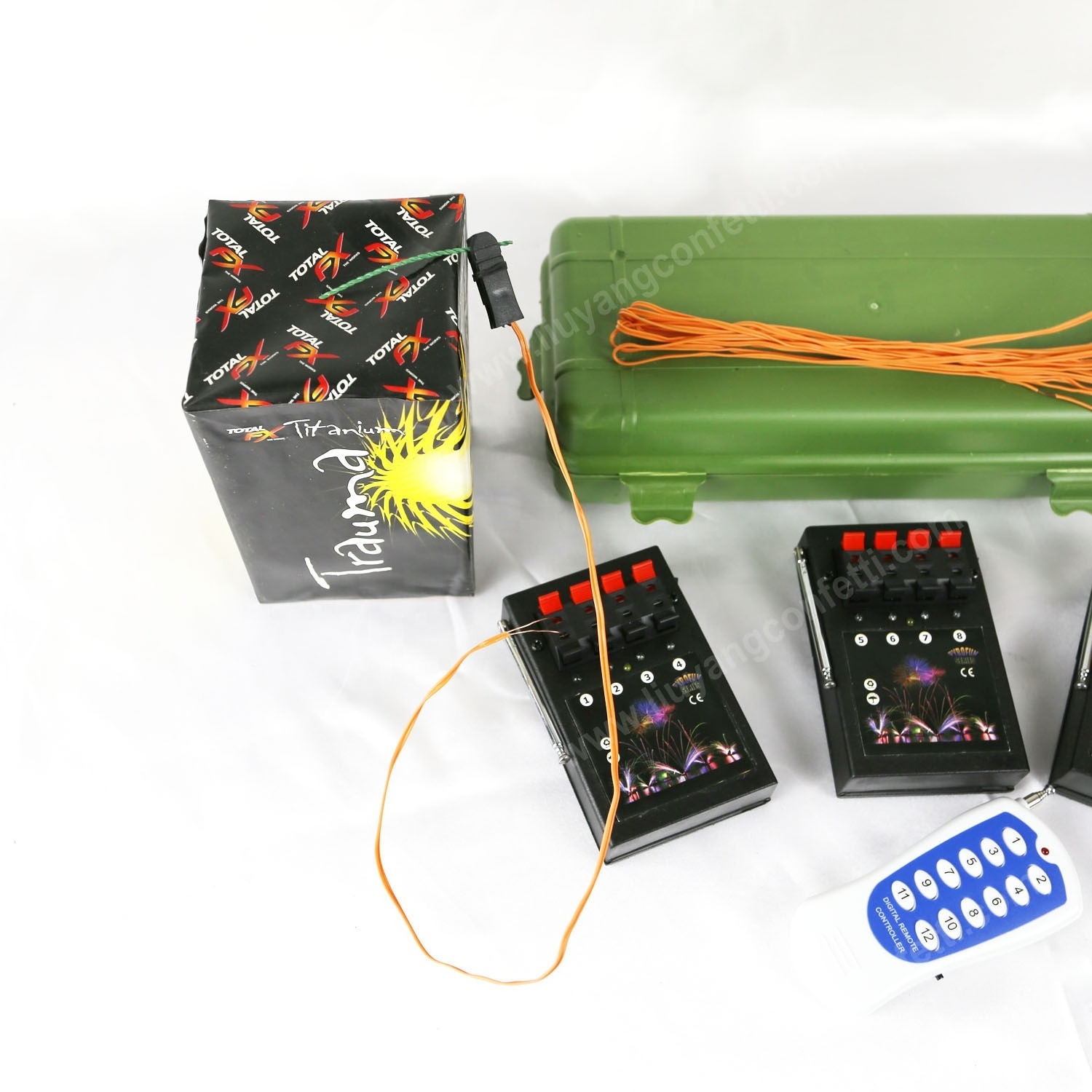 CE Certificate 4 to 24 cues 150-300m Wireless Fireworks Firing System For Christmas Fireworks Show