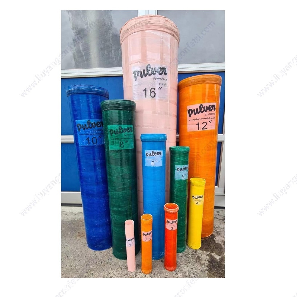 Wedding  Pyrotechnic Show Mortaio Pirotecnico 2 to 16 Inch Fiber Glass Mortar Tube for Fireworks Shell Display Feuerwerk Morser