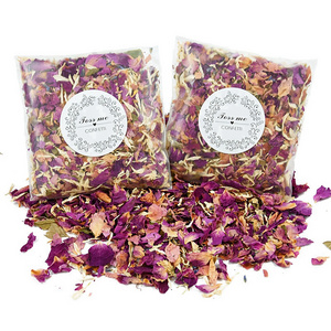 Eloman Dried Flower Petal Pop Party Decoration Biodegradable Floral Bridal Shower Birthday 100% Natural Wedding Rose Confetti