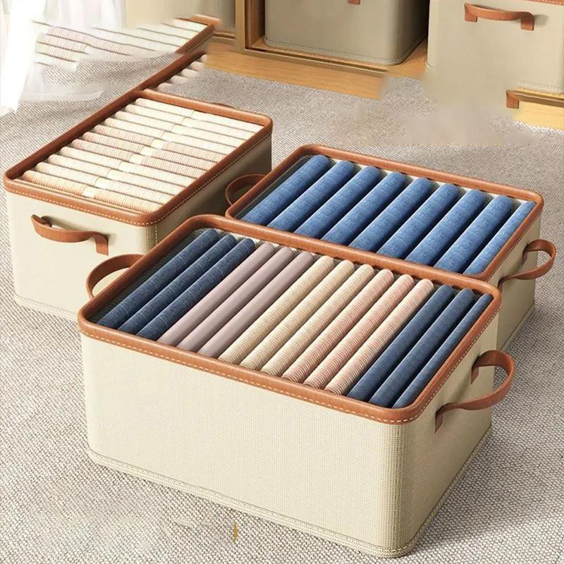 Hot Sale Household Closet Clothes Organizer Wardrobe Jeans Underwear Storage Box Washable Drawer Organizer For Clothes